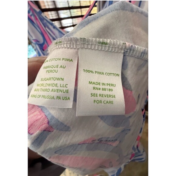 Lilly Pulitzer Kristen Flounce Dress Womens L Red Right Return NWT - Picture 7 of 10